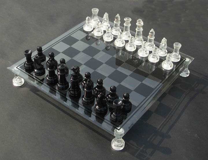 Glass Chess Set(Small) - Checkmate & Chill 