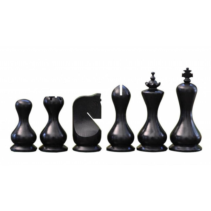 Hourglass Modern Chess Pieces – 3.75″ King Weighted Boxwood Set