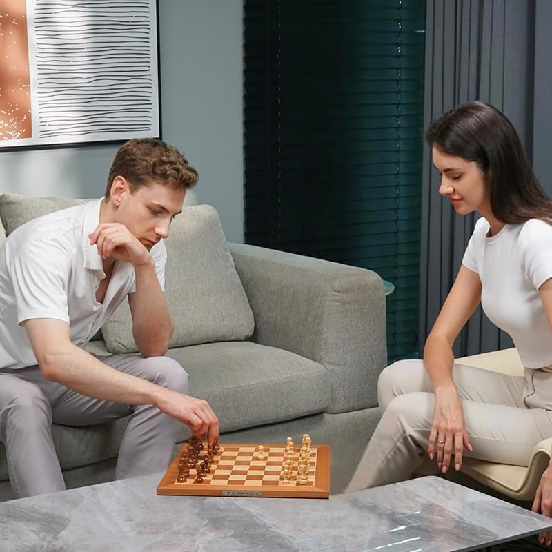 Chessnut Electronic Chess Set, Wooden Chess Board with LEDs