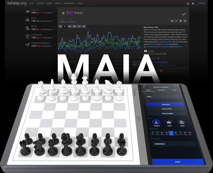 Chessnut Evo AI Chessboard - Built-in Maia Engine
