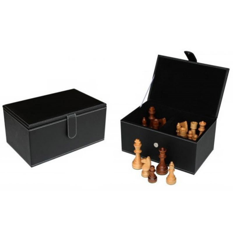 Leatherette Chess Storage Box – Premium Protective Case for Chess Pieces