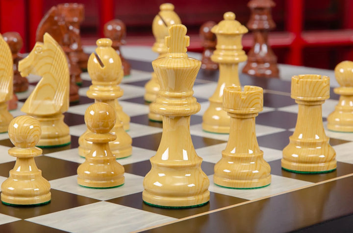 King Tall 3’’ Polish Series Wooden Chess Pieces(34pcs/set) - Checkmate & Chill 