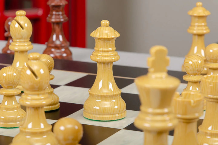 King Tall 3’’ Polish Series Wooden Chess Pieces(34pcs/set) - Checkmate & Chill 