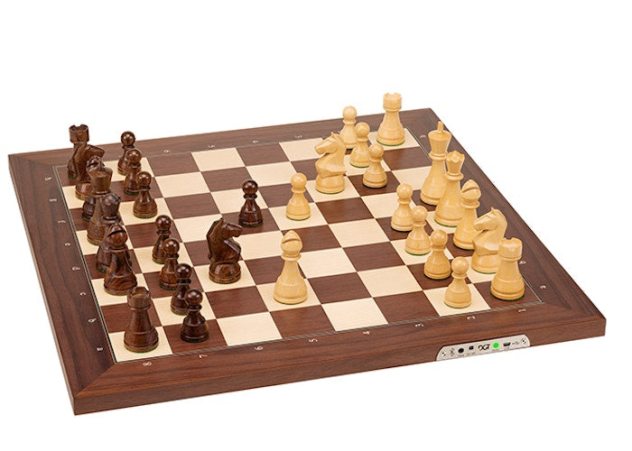 Modern Staunton Electronic Wooden Chess Pieces 3.7"