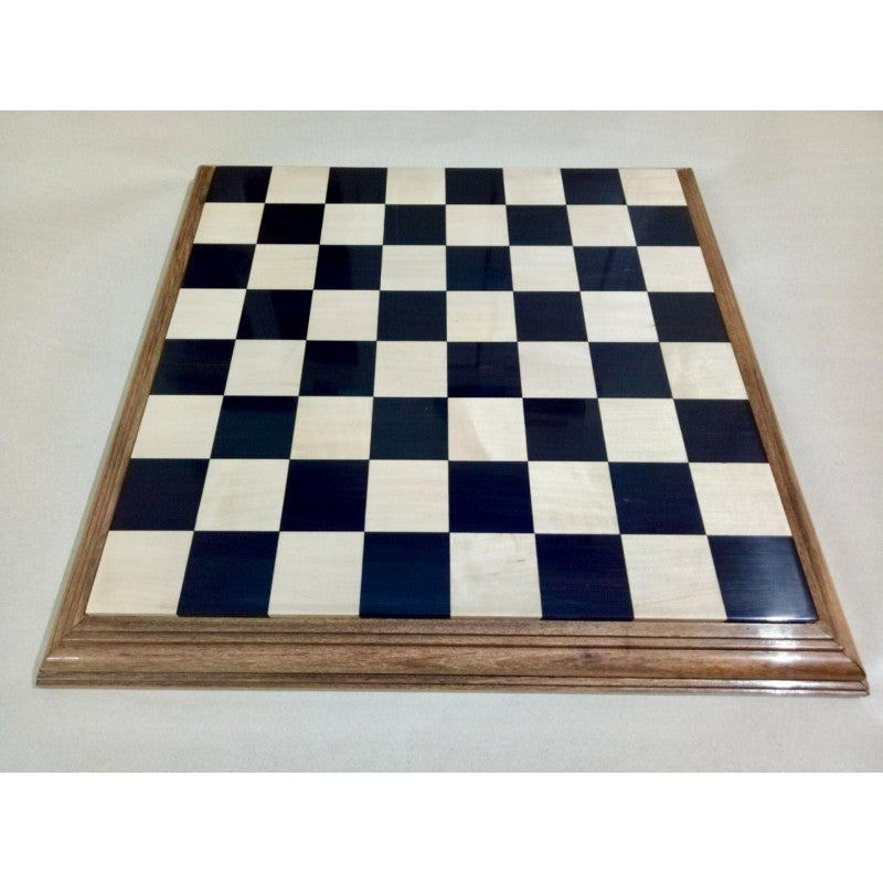 21" Luxury Ebony & Boxwood Chess Board | 56mm Squares | Handmade Germany