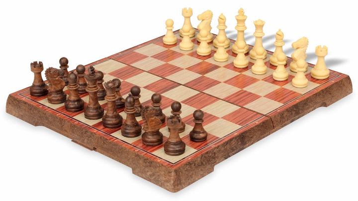 Magnetic Chess Set with wood colors - Checkmate & Chill 