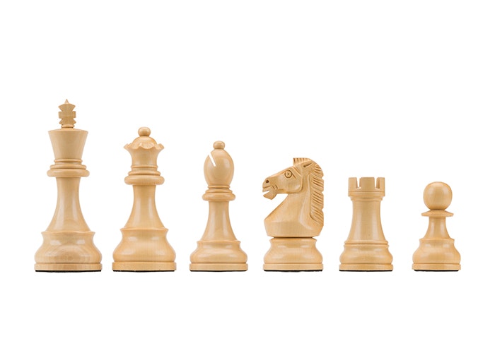 Royal Weighted Electronic Wooden Chess Pieces 3.7"