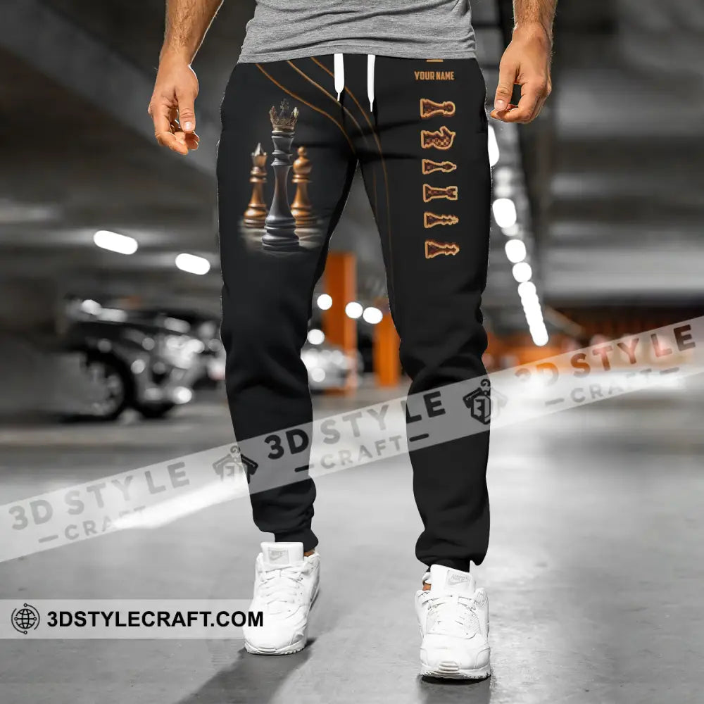 Unisex Clothing, Chess Jogger, Chess Sportwear, Jogger Pant For Chess Lover
