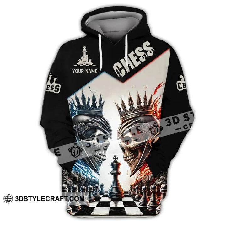 Unisex Shirt, Custom Name Chess Shirt, Chess Lover Hoodie Shirt Polo Long Sleeve Shirt