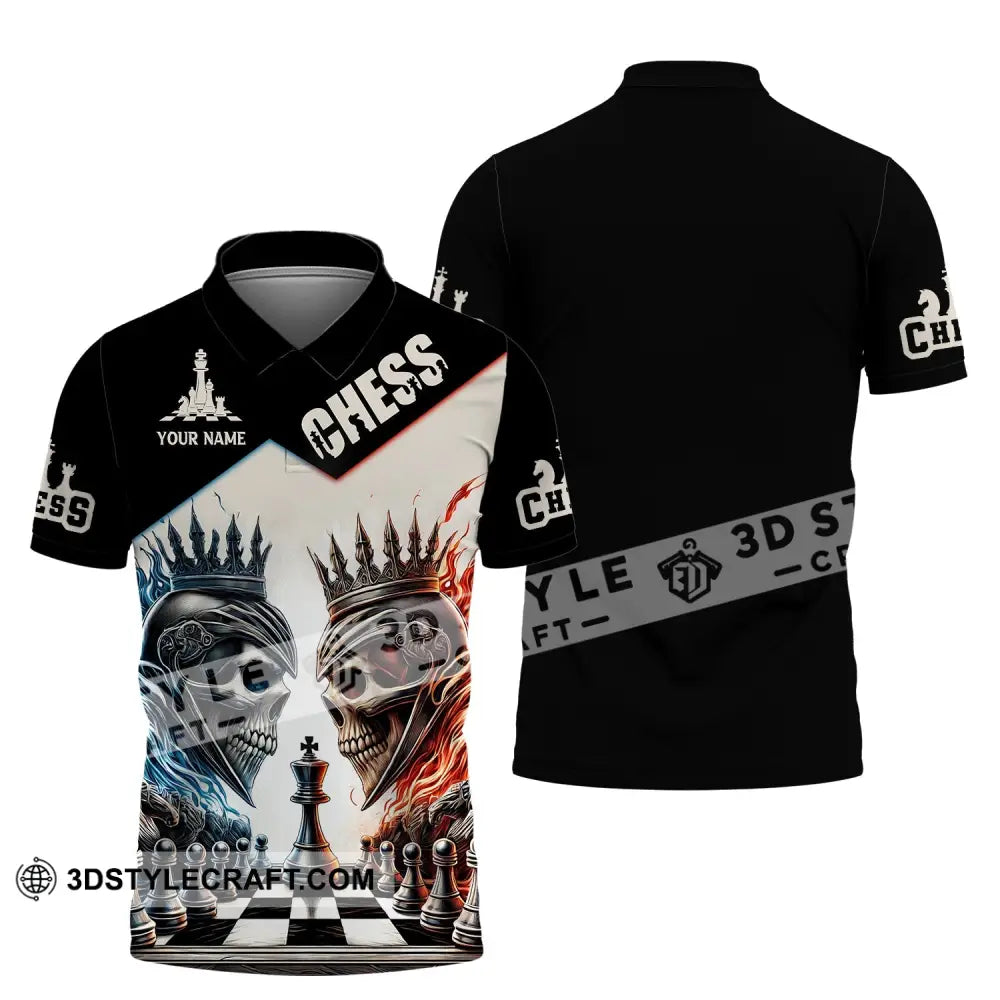 Unisex Shirt, Custom Name Chess Shirt, Chess Lover Hoodie Shirt Polo Long Sleeve Shirt