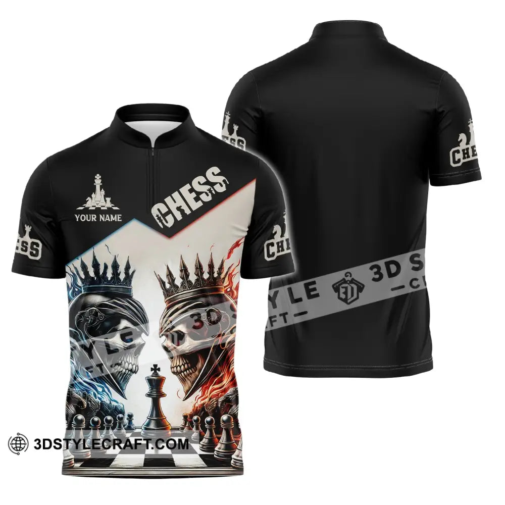 Unisex Shirt, Custom Name Chess Shirt, Chess Lover Hoodie Shirt Polo Long Sleeve Shirt