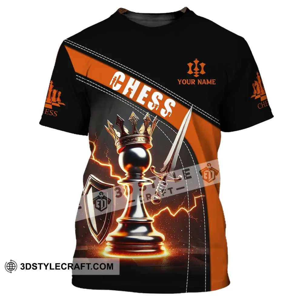 Unisex Shirt, Custom Name Chess Shirt, Chess Lover T-Shirt, Chess Gift
