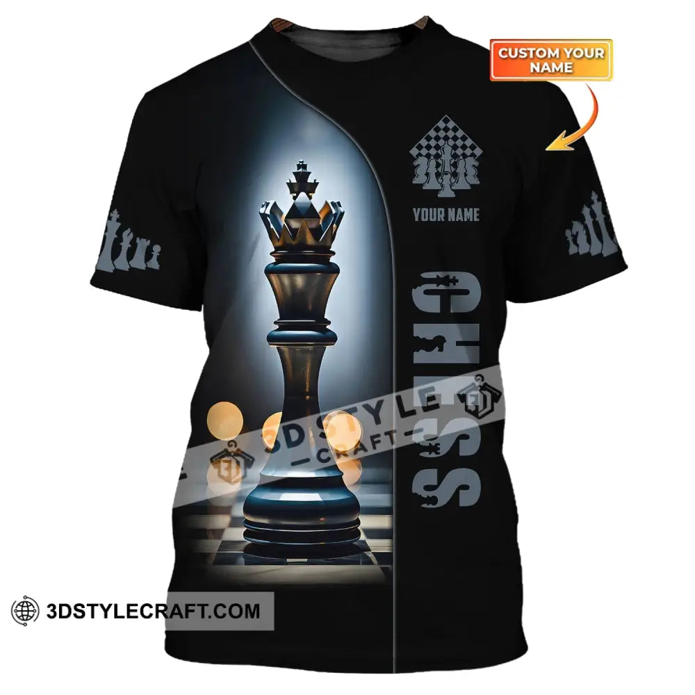 Unisex Shirt, Custom Name Chess T-Shirt, Chess Game Shirt, Gift for Chess Lover