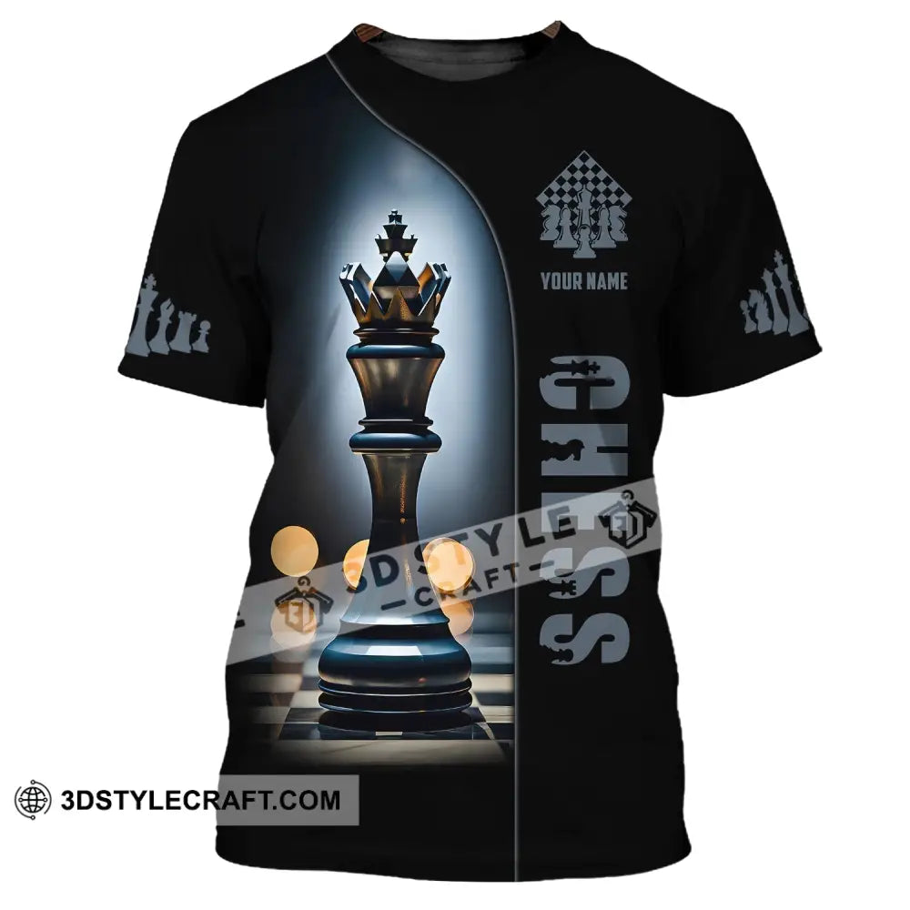 Unisex Shirt, Custom Name Chess T-Shirt, Chess Game Shirt, Gift for Chess Lover