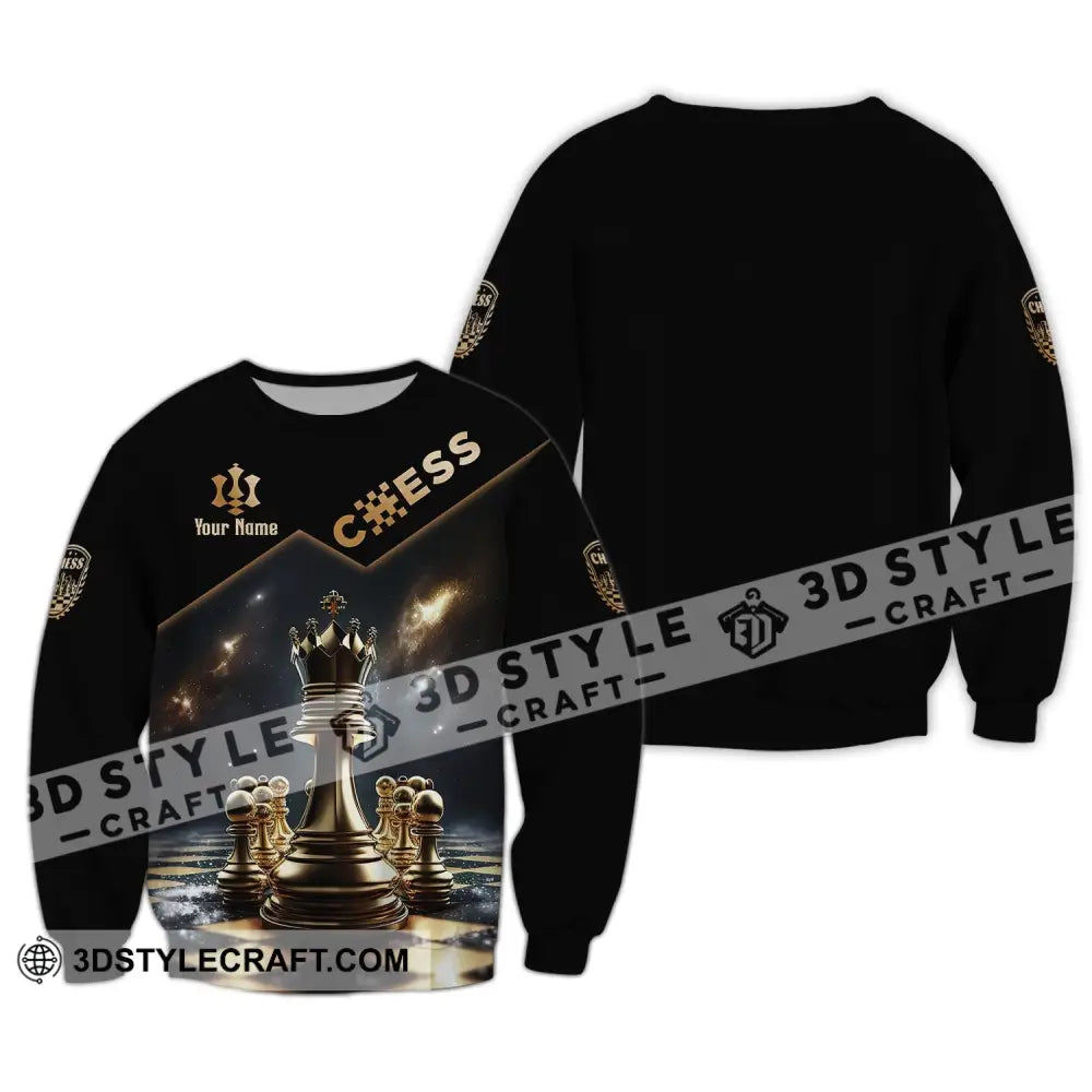 Unisex Shirt, Custom Name Chess T-Shirt, Chess Game King Shirt