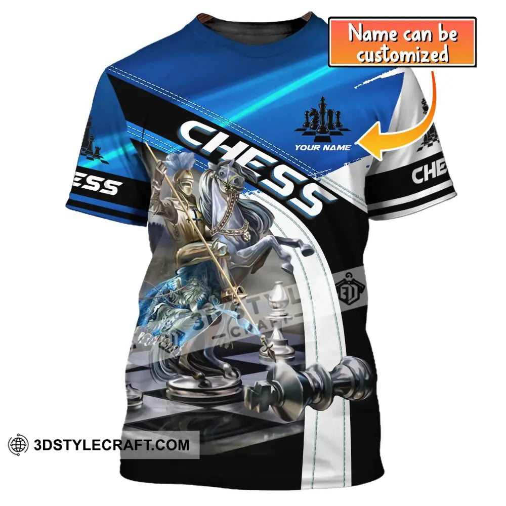 Unisex Shirt, Custom Name Chess T-Shirt, Chess Player Shirt, Chess Player Clothing