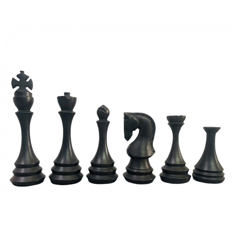 Zagreb Russische Luxus-Metallschachfiguren 4,3" – Messing & Antik-Schachset