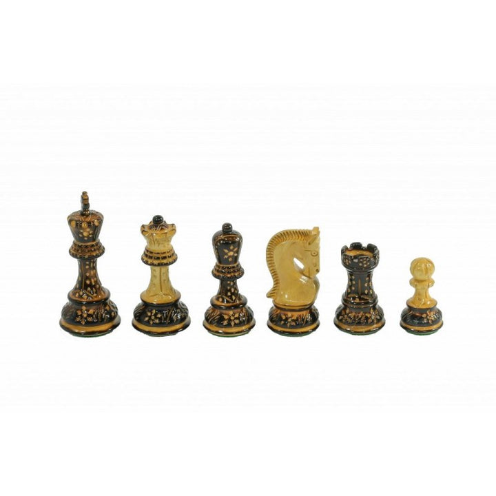 Schachfiguren-Set „Zagreb“ 3,75 Zoll – gebrannt, dreifach gewichtet